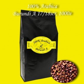 Arabica Burundi A 17/18scr зернова кава 1000г. БЕЗКОШТОВНА ДОСТАВКА від 1кг!